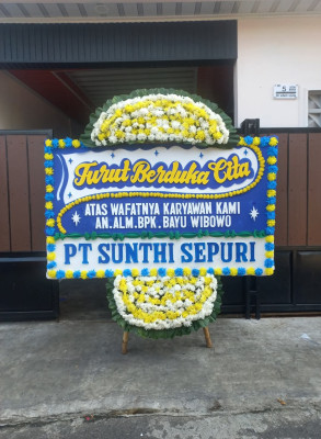 Papan Bunga Duka di Rangkapan Jaya Baru